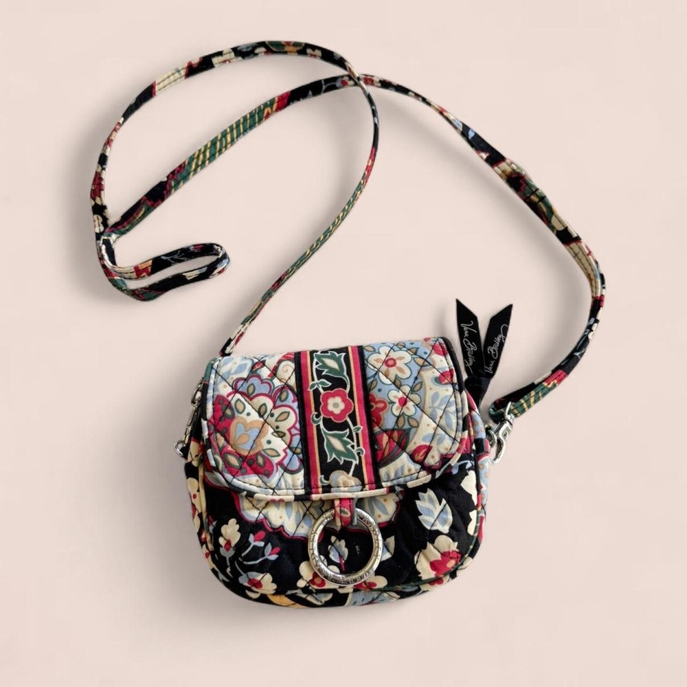 Vera Bradley Floral Quilted Mini Crossbody Bag Multicolor Y2K